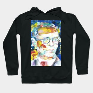 SARTRE watercolor and oil portrait Hoodie